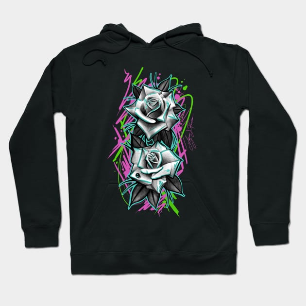 Roses Hoodie by Lazrartist